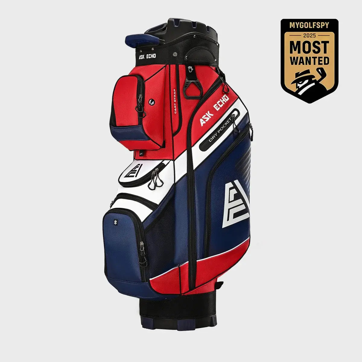 Golf T-LOCK Cart Bag 14 Way Organizer Dividers Quiet Golf Bag