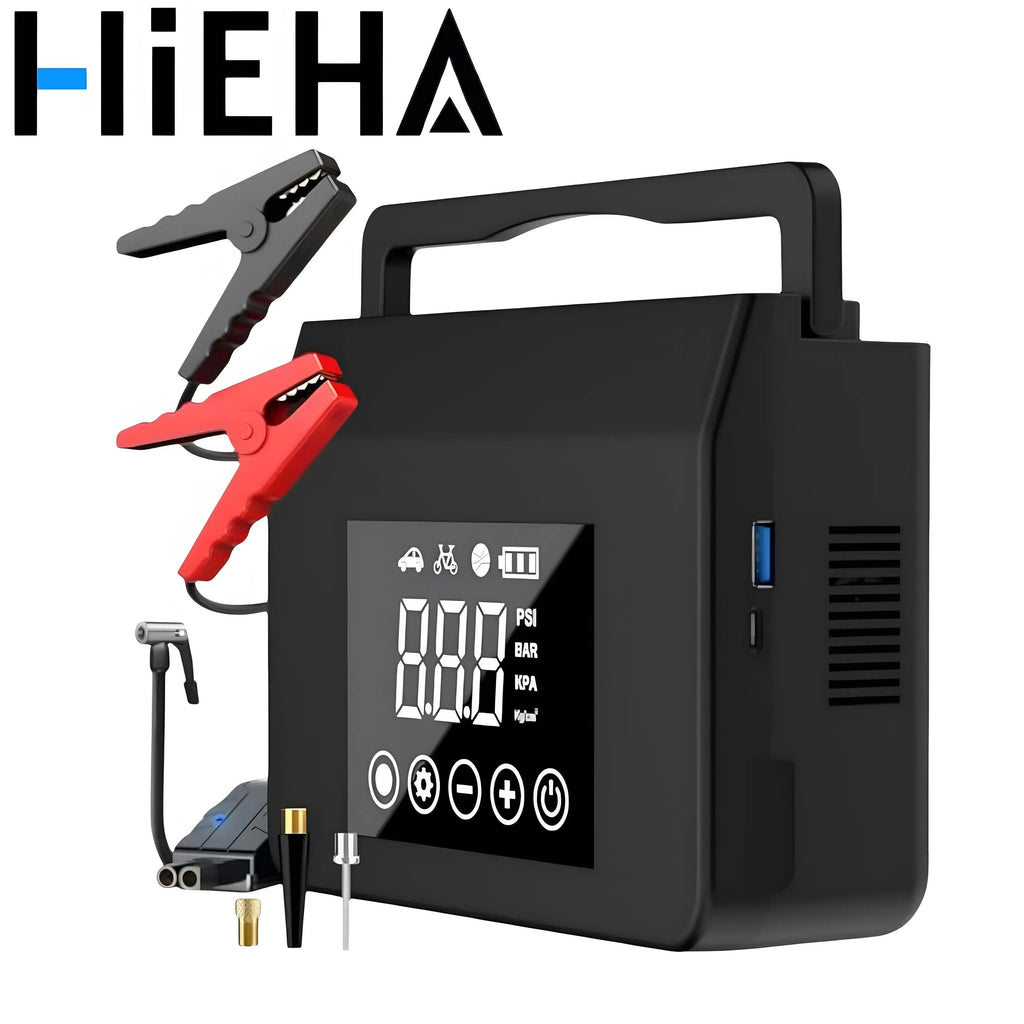 Hieha Portable Car Jump Starter & Air Compressor 4000A
