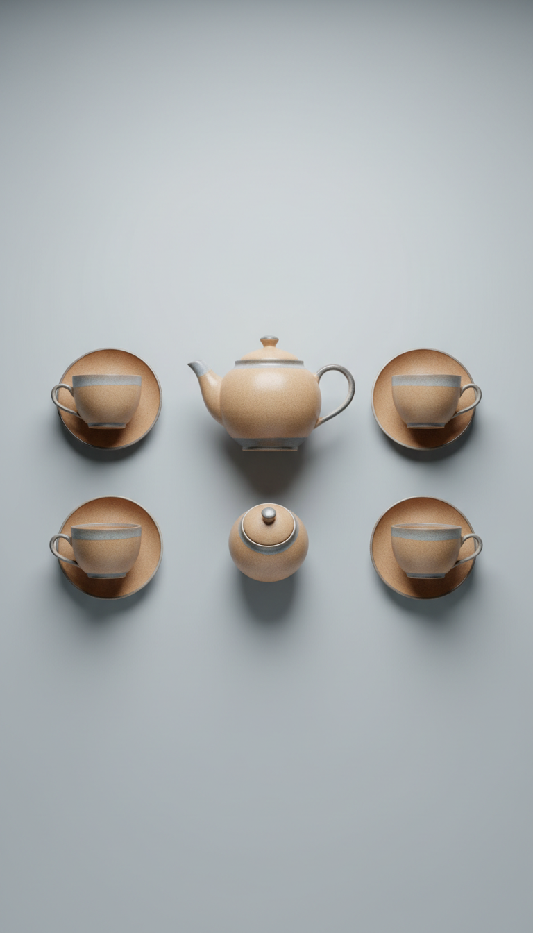Sandstone Ceramic Tea Set