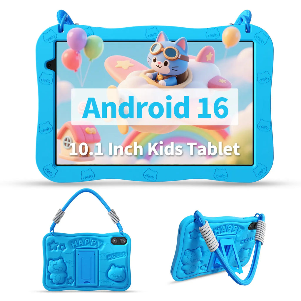 PRITOM Kids Tablet 10 inch Android 15 - Pink/Blue