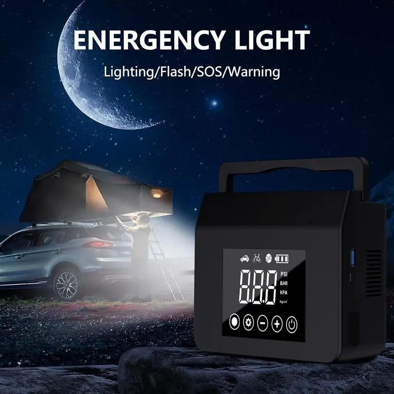 Hieha Portable Car Jump Starter & Air Compressor 4000A