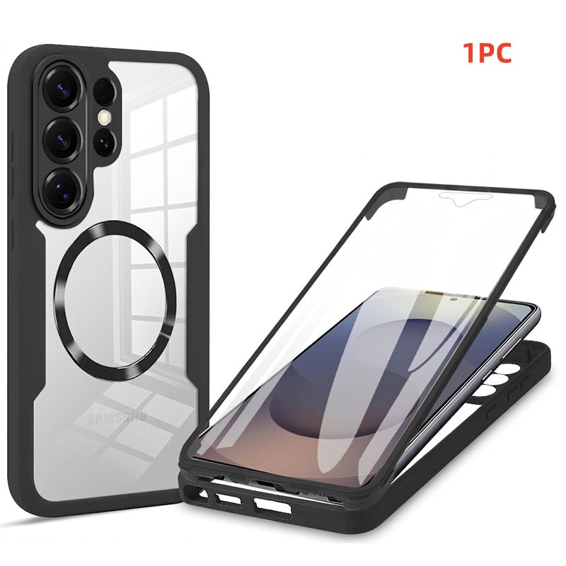 📱 2026 HOT SALE🥳50K+ SOLD!✨ Magnetic Full Coverage Phone Case – Shock Buffer Edge 🛡️